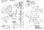 Bosch 0 603 283 703 Pex 125 Ae Random Orbital Sander 230 V / Eu Spare Parts